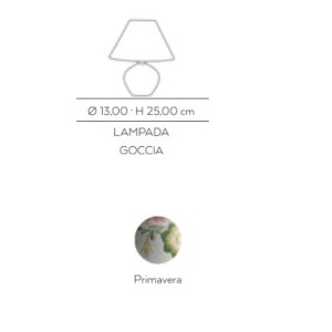PRIMAVERA ROSA ceramic lamp D13xH25 by Cerasarda
