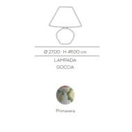 Lampada a goccia Cerasarda Primavera Rosa Ø28 H49 cm