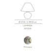 Lampada a goccia Cerasarda Primavera Rosa Ø28 H49 cm