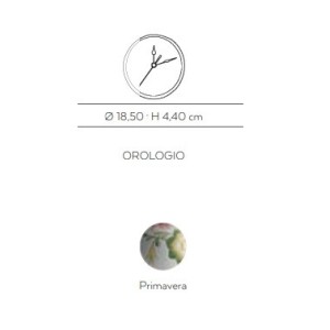 PRIMAVERA ROSA ceramic clock D18 — Cerasarda