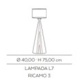 Cerasarda Ricami Incisi L7 Ricamo 3 – lampada in ceramica