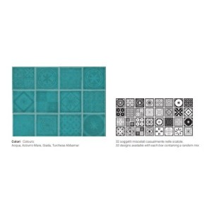 SARDINIA ARCHIVIO MIX TURCHESE 20x20