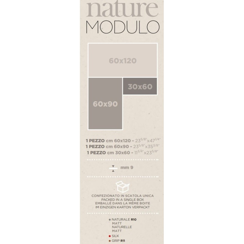 Nature Terra: dalle décor pierre matt