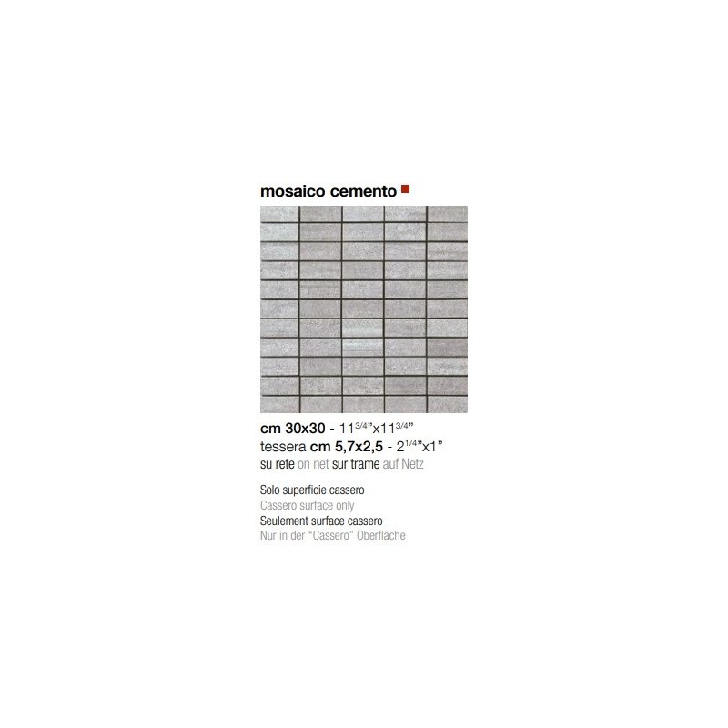 Cemento Mosaic Grigio 30x30 – Casalgrande Padana