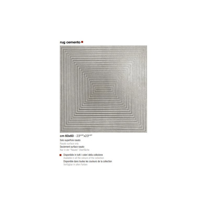 Cemento Rug Bianco 60x60 - Casalgrande Padana