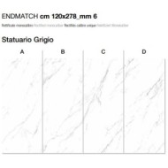 Marmoker Statuaire Grigio Brillant 120x278