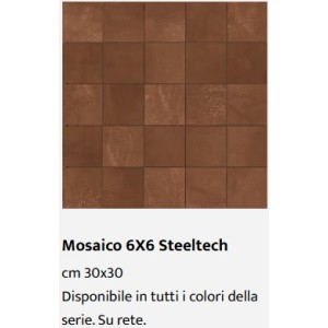 Steeltech Corten mosaïque 30x30