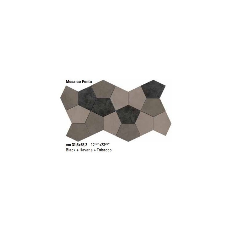 RESINA MOSAIC PENTA 31,6x63,2 - Casalgrande Padana