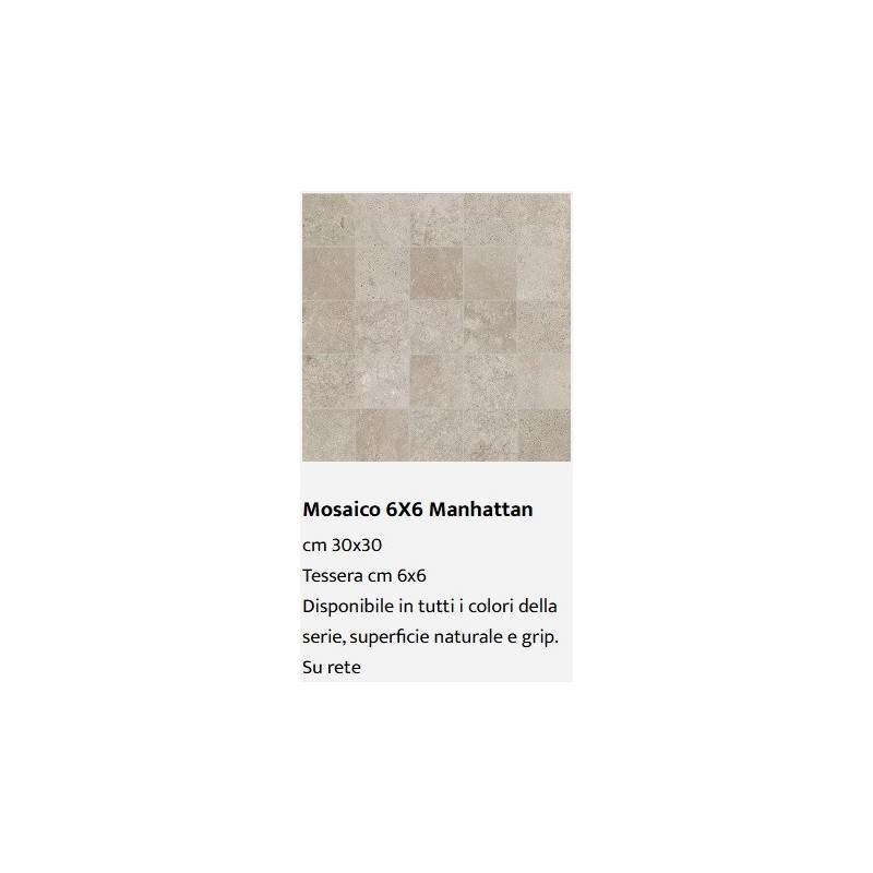 MANHATTAN MOSAIC HARLEM 6X6 30x30 - Casalgrande Padana