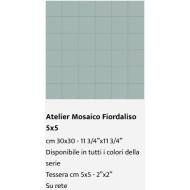 ATELIER MOSAIC CRISTALLO 5x5 30x30 Casalgrande Padana