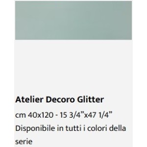 ATELIER GLITTER CRISTALLO 40x120