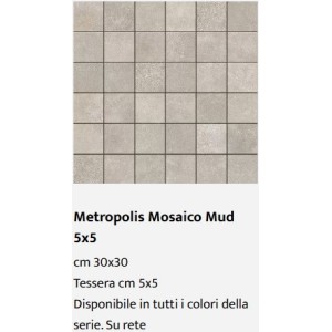 Metropolis Mosaic Grey 30x30