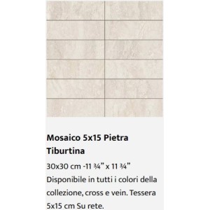 PIETRA TIBURTINA mosaïque Casalgrande Padana