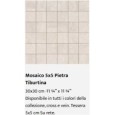 Pietra Tiburtina Aventino Cross 5x5 mosaic 30x30 - Casalgrande Padana