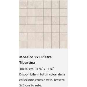 Pietra Tiburtina mosaïque Casalgrande Padana