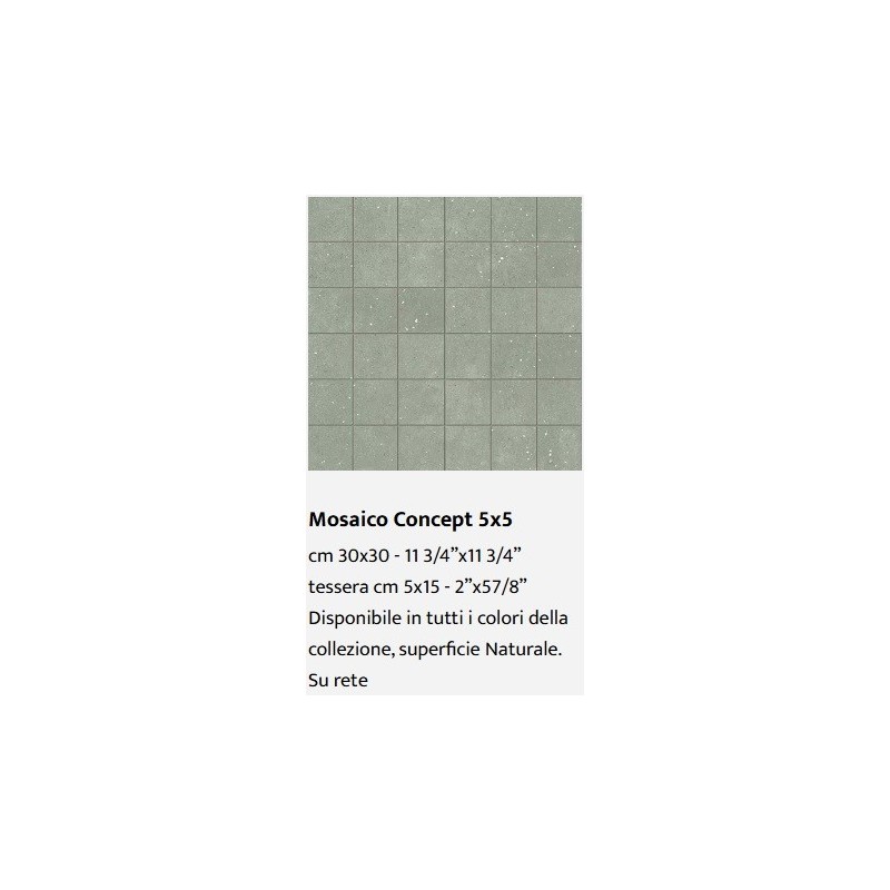 CONCEPT MOSAIC BLACK 5x5 30x30 - Casalgrande Padana