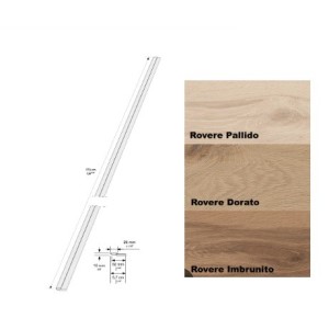 I-WOOD Pareti Curve Rovere 5,7x278 IMBRUNIT0 Naturel