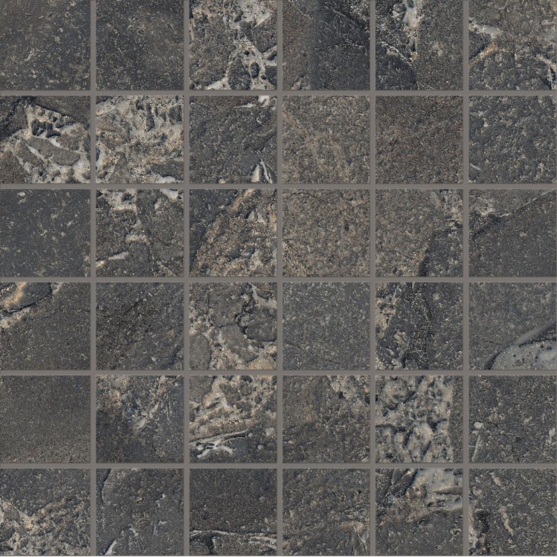 Unique Intensity Stone 30x30 Cobblestone Black - PROVENZA