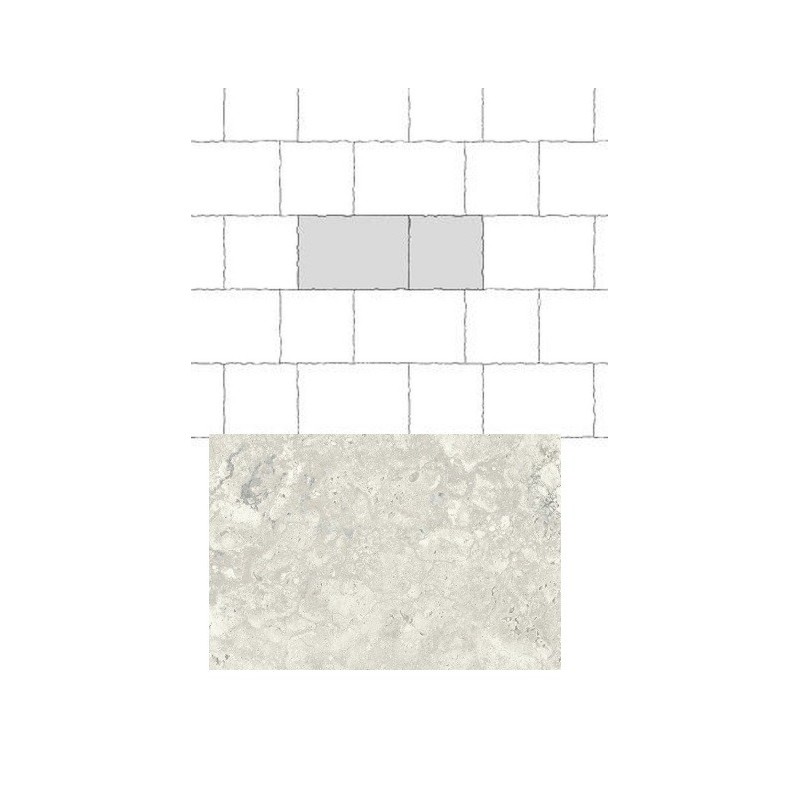 Unique Travertine Ancient White Opus Brecciato - Provenza