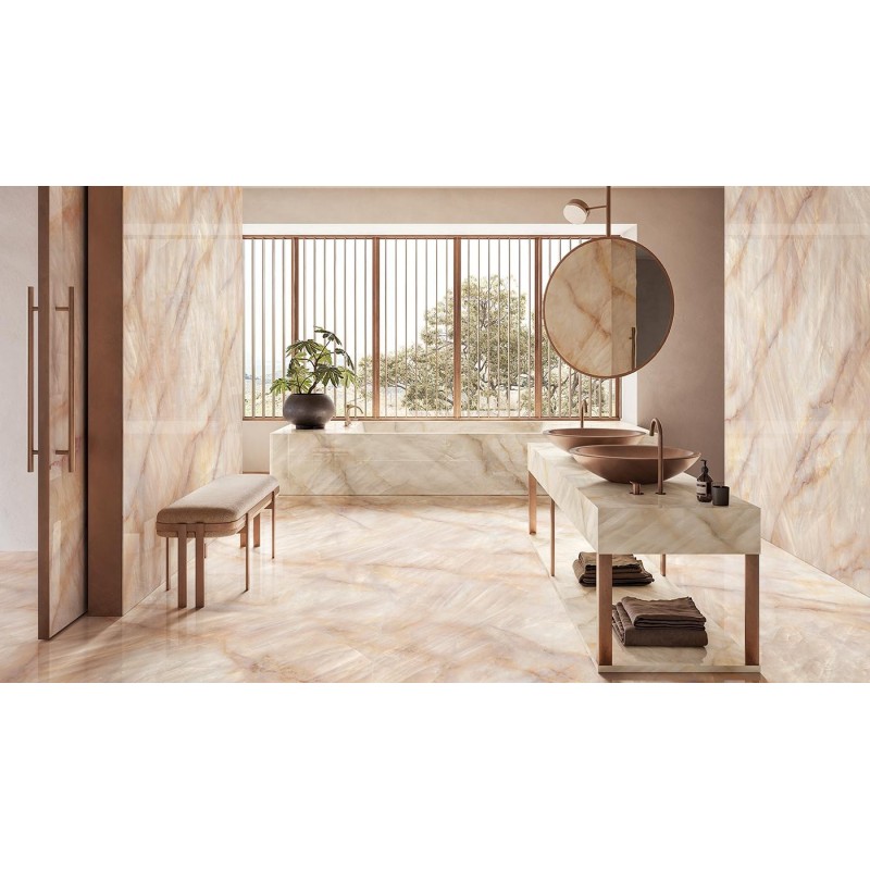Tele di Marmo Crystal 60x120 Extra Pink Silktech - Emilceramica