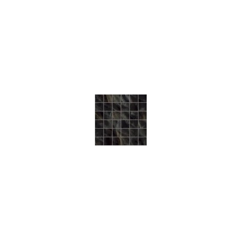 Tele di Marmo Crystal 30x30 Vitrum Black Silktech mosaic ENX1