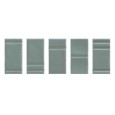 Grooves 7.5x15 Sage Glossy decorative wall tile