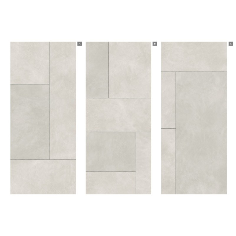 KORIUM 120x280 White Square B