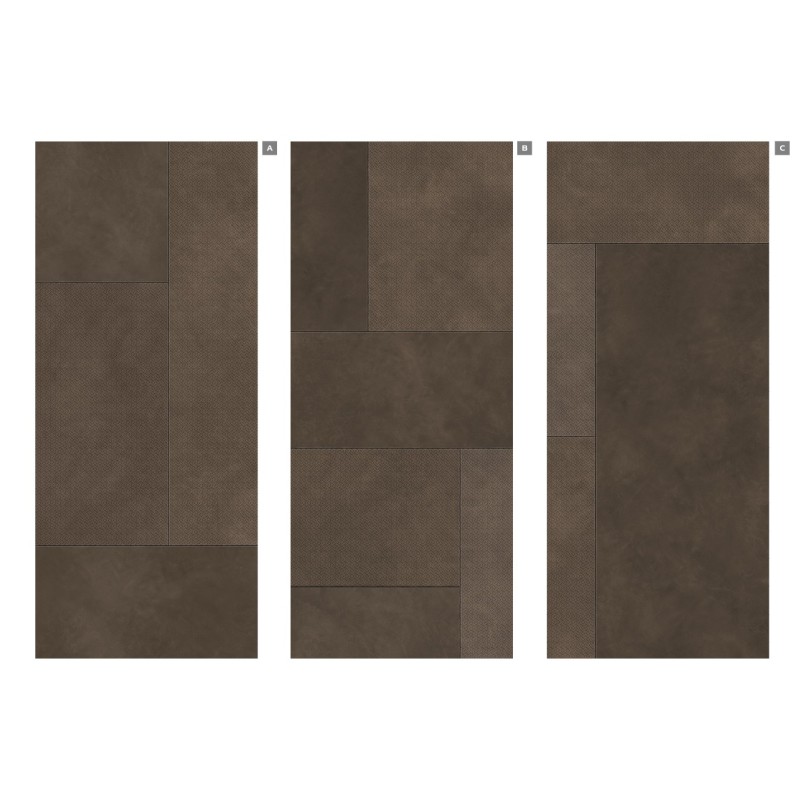 KORIUM 120x280 Brown Square Sign C - LA FABBRICA
