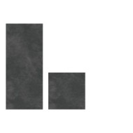 KORIUM 120x280 Anthracite Logo - LA FABBRICA