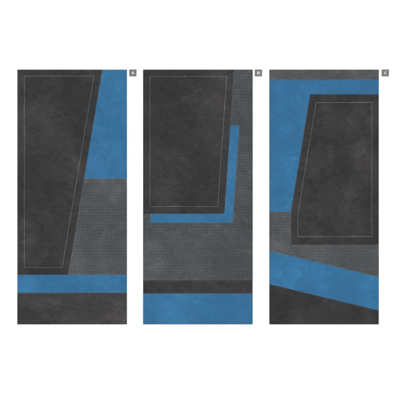 KORIUM 120x280 Anthracite Blue Diagonal – La Fabbrica