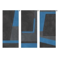 KORIUM 120x280 Anthracite Blue Diagonal – La Fabbrica
