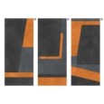 KORIUM 120x280 Anthracite Orange Diagonal B - La Fabbrica