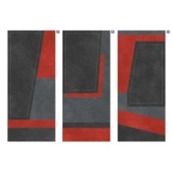 KORIUM 120x280 Anthracite Red Diagonal C – La Fabbrica slab