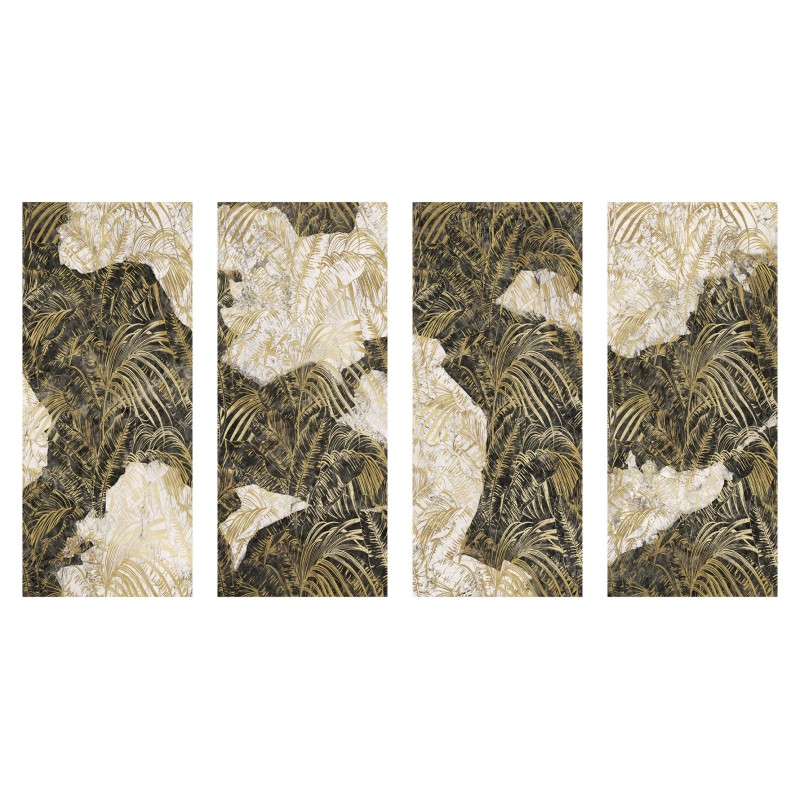 MAGMA 120x280 Black & White lapped glossy slab