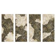 MAGMA 120x280 Black & White lapped glossy slab