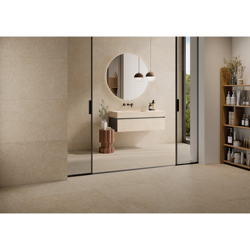 Moon Cream 120x120 – Steinoptik, matt