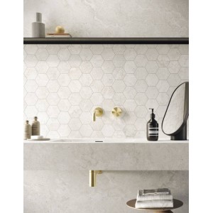 Kave Ivory Mosaic Kies – mosaïque céramique