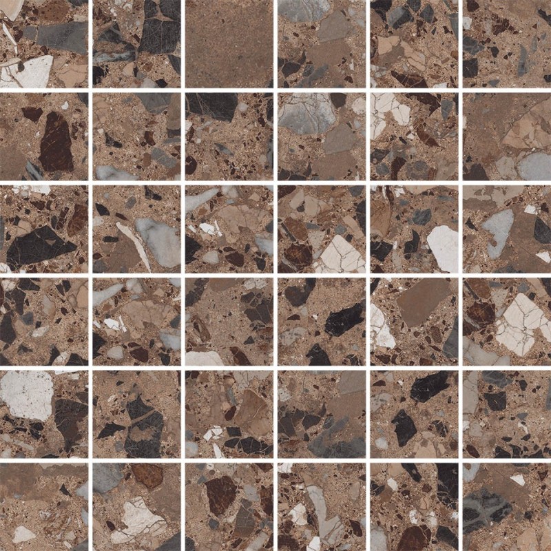 Neoclassica Corniola 30x30 glossy mosaic - CERDOMUS