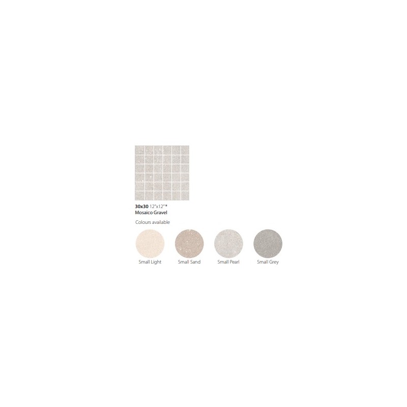 GRAVEL MOSAICO SMALL SAND 30x30 – Ceramica Sant'Agostino