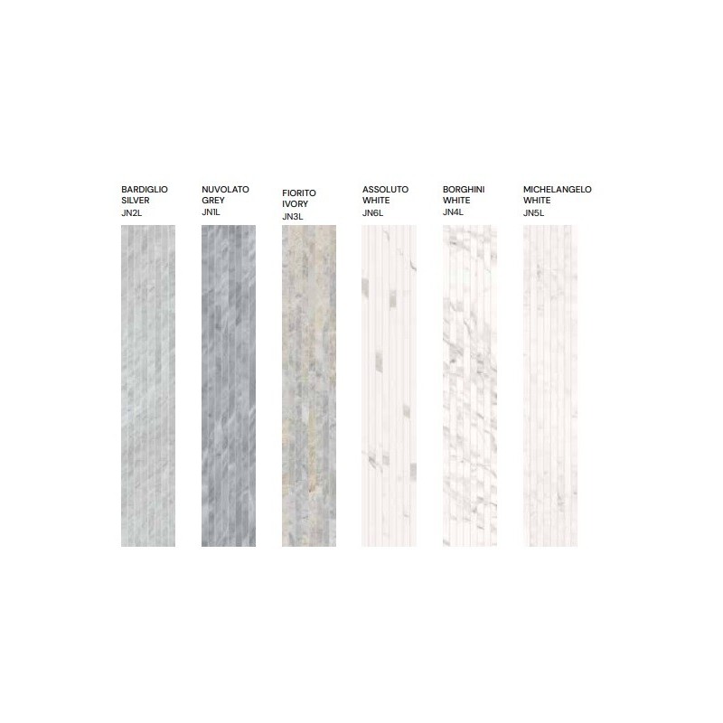 Versilia White Plisse' 20x120