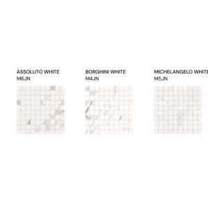 Versilia michelangelo white mosaic 30x30