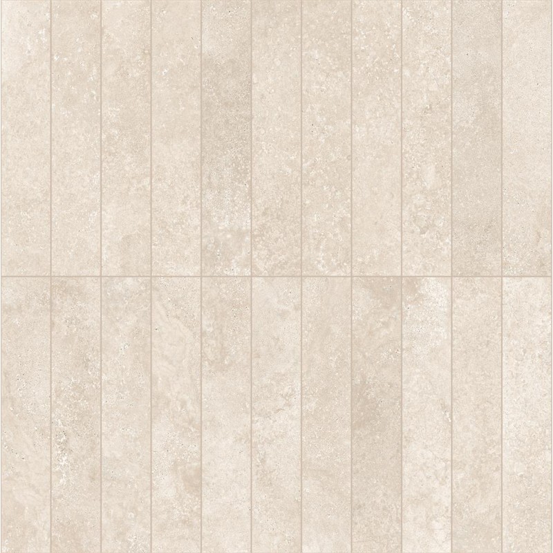 Ragno Realstone Travertino Cross Bianco 9mm 5,3x30cm Matt