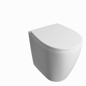WC Pleno Floor Standing by Disegno Ceramica, 53x36x41 cm, modern white glossy