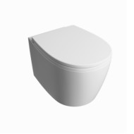 PLENO Wand-WC Keramikdesign, 52x36xH35, Bianco lucido