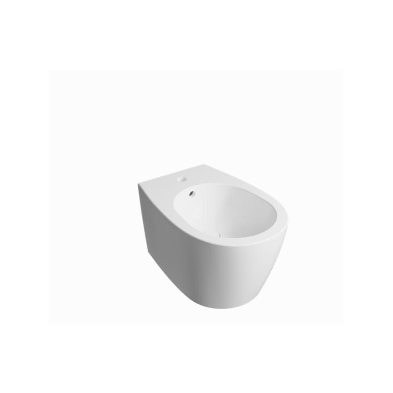 Bidet mural PLENO DISEGNO CERAMICA – 52x36x35 cm, bianco lucido