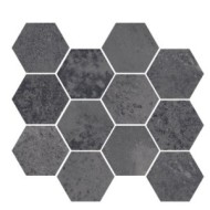 Corten Iron Mosaic Hex 30x28