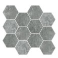 Harlem Grey Naturale mosaico hex 30x28