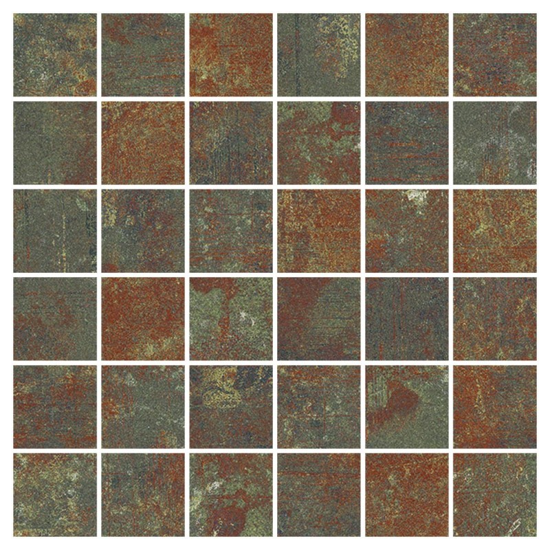 Harlem Green Mosaik aus Keramik