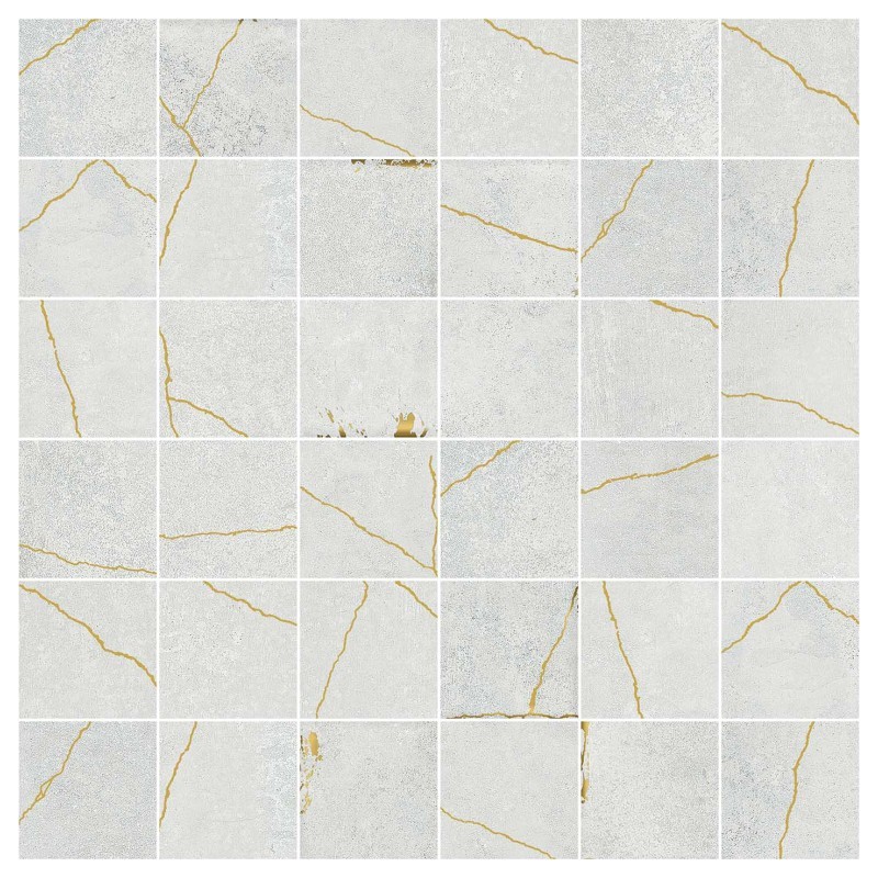 Kintsugi White Aichi Mosaic 5x5