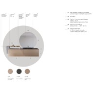 LIME 0 Push&Pull 024 210cm Copper Bath Cabinet